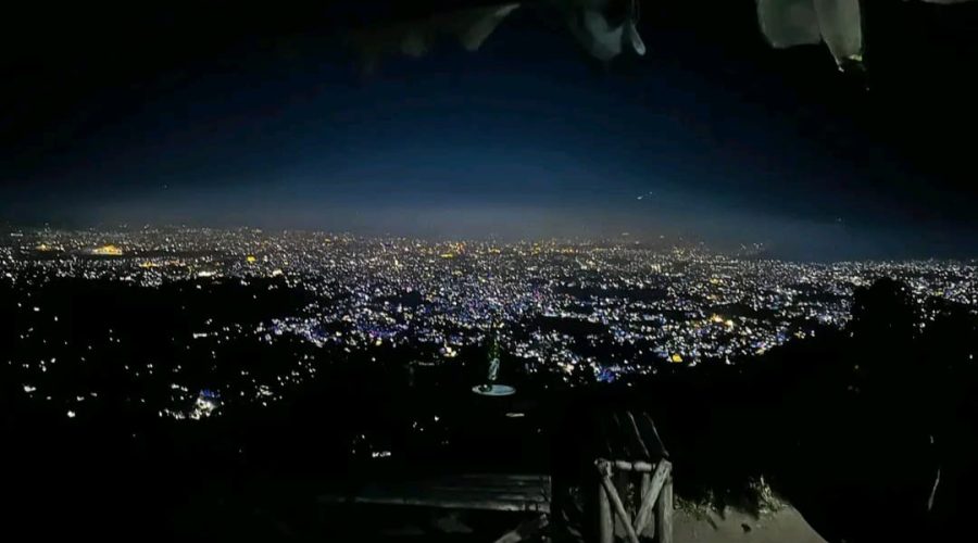 kathmandu valley night view